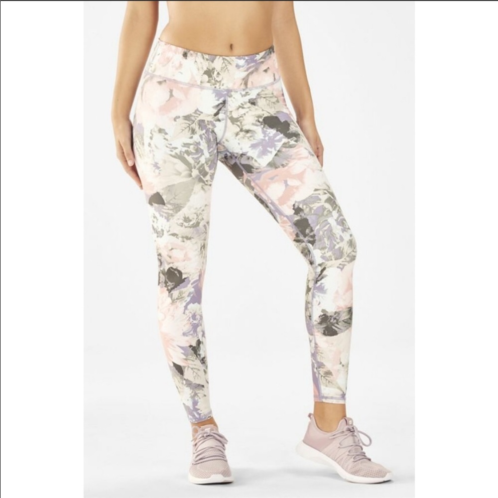 Fabletics Peach/Light Green/Cream Legging